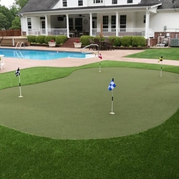 Golf Flagstick Mini, Putting Green Flag for Yard, All 3 Feet, Double-Sided - Picture 1 of 1